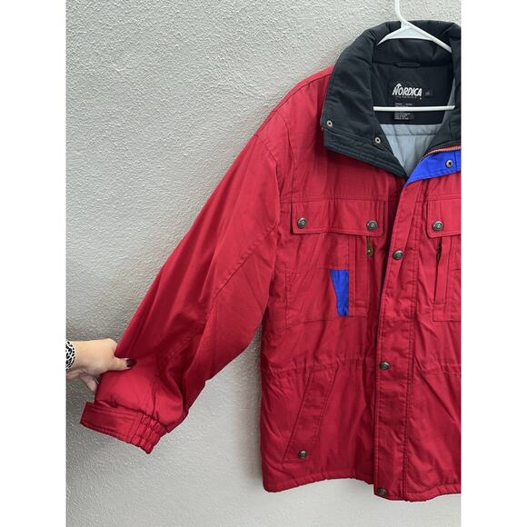 Nordica Classics Mens Jacket Size Large Red DoubleClose Insulated Ski Winter VTG - Picture 2 of 13